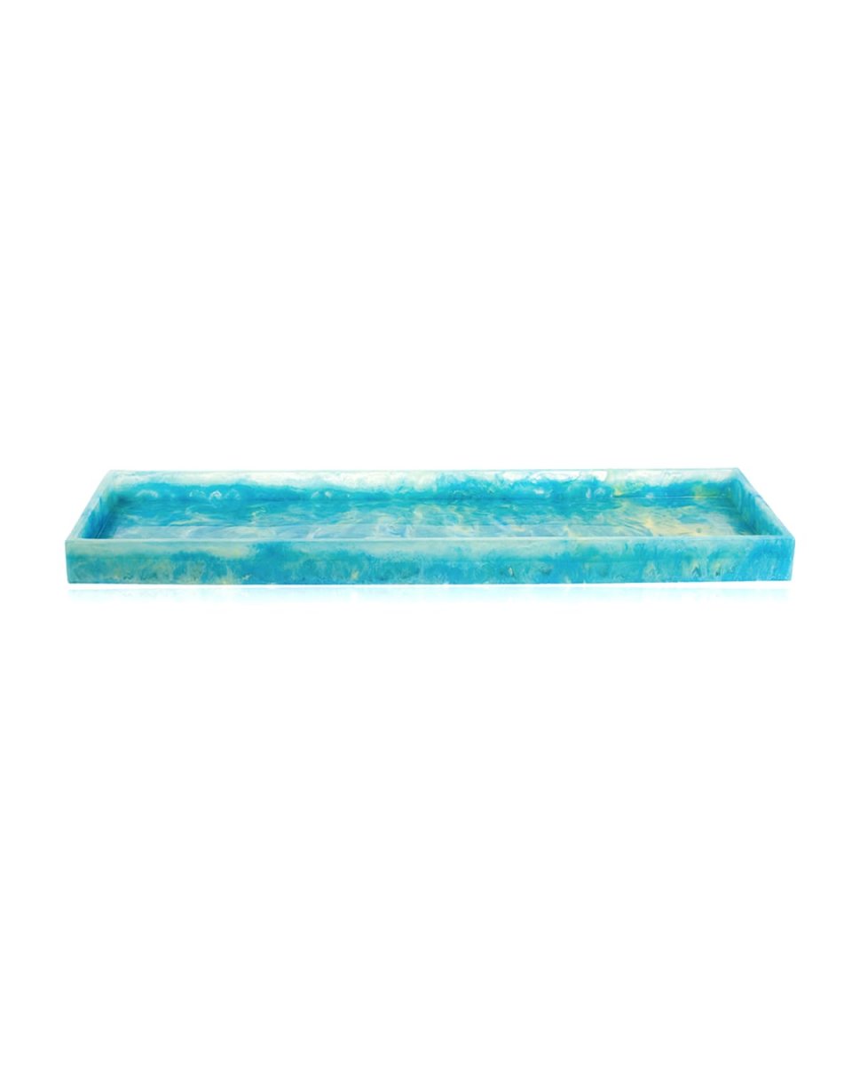 Bahama Blue Long Bar Tray